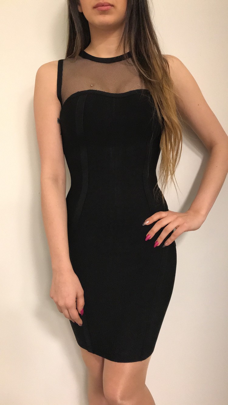 MELLO SLİMFİT DRESS BLACK