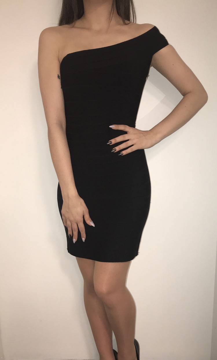 MELLU SLİMFİT DRESS BLACK