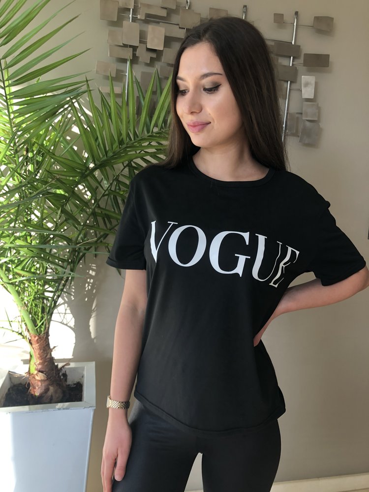 T-SHIRT VOGUE BLACK