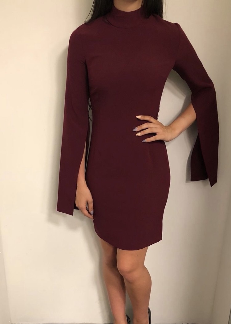 DAISY DRESS BORDEAUX