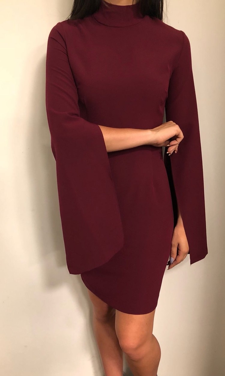 DAISY DRESS BORDEAUX