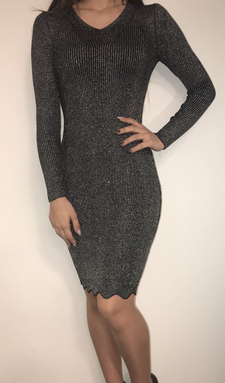 JODY V DRESS BLACK