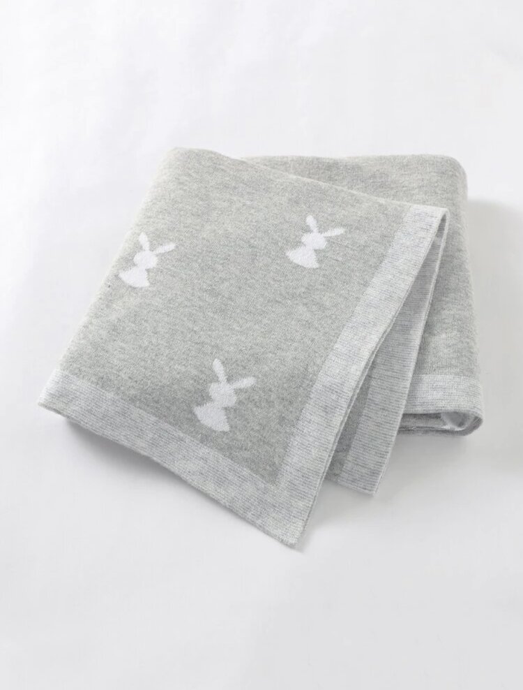 BLANKET BUNNY GREY