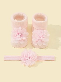 SOCKS SET FLOWER BABY PINK