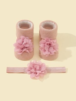 SOCKS SET FLOWER PINK