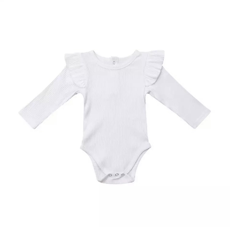 ROMPER LONG SLEEVE WHITE
