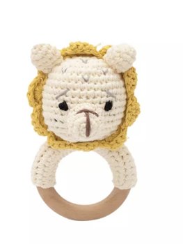 TEETHING RING LION WOOD