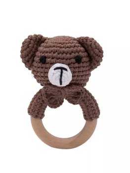 TEETHING RING BEAR WOOD
