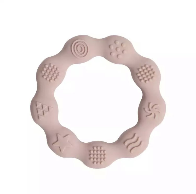 BIJTRING SILICONE BABYROZE