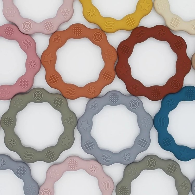 BIJTRING SILICONE BABYROZE