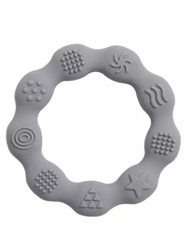 BIJTRING SILICONE GRIJS