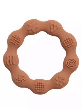 BIJTRING SILICONE ZANDKLEUR