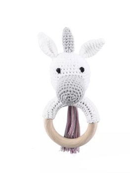 TEETHING RING UNICORN WOOD