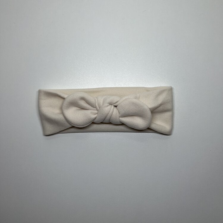 HAARBAND STRIK SUEDE WIT