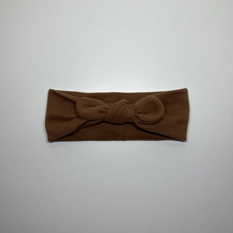 HAARBAND STRIK SUEDE BRUIN