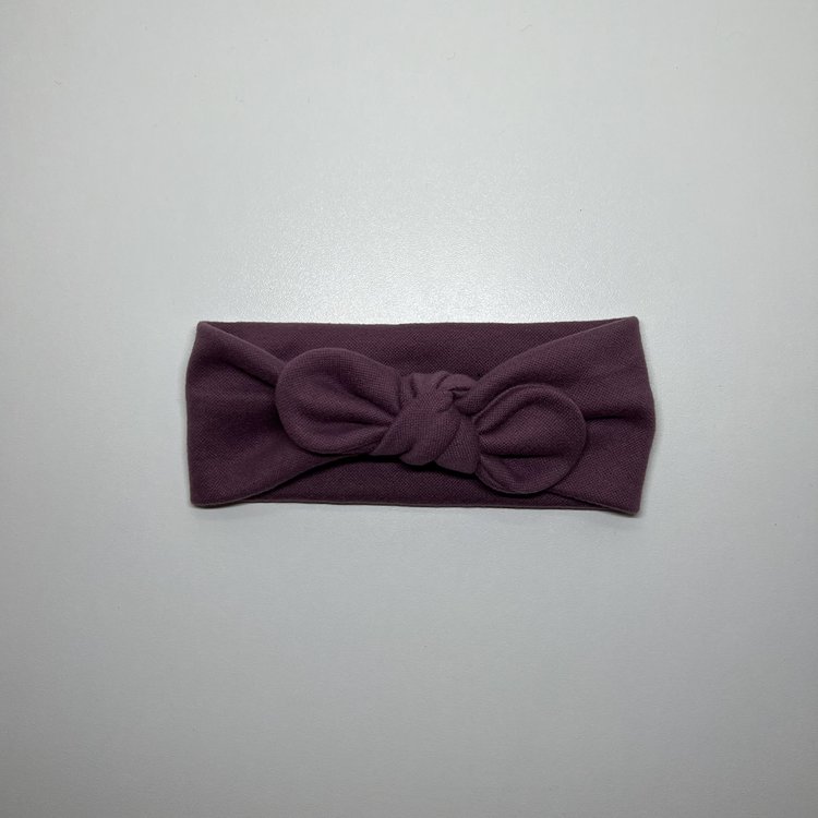HAARBAND STRIK SUEDE LILA