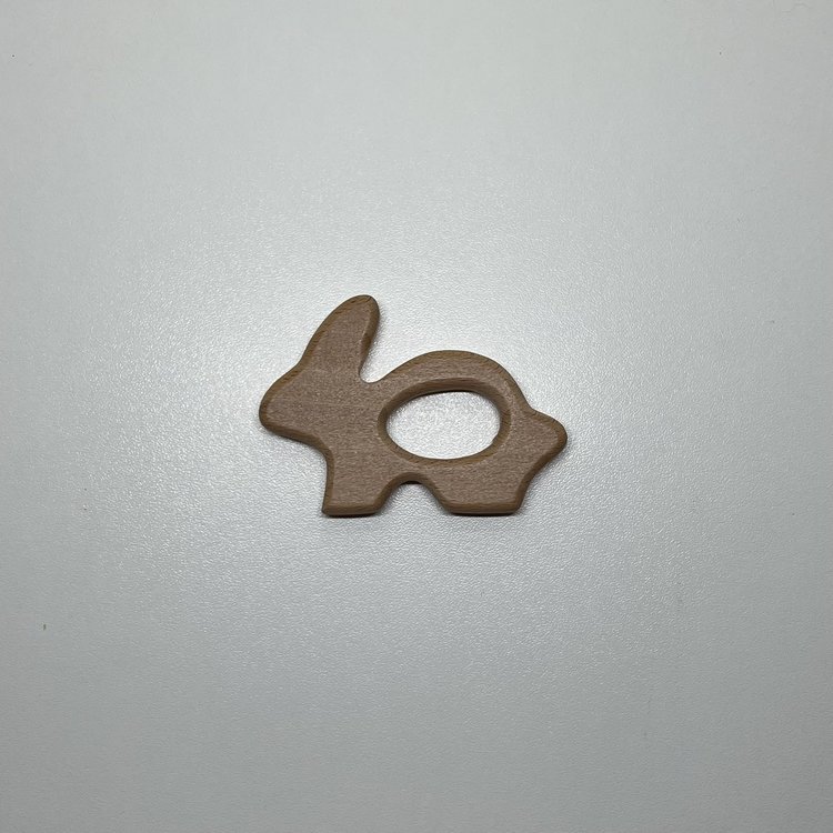SMALL TEETHER BUNNY WOOD
