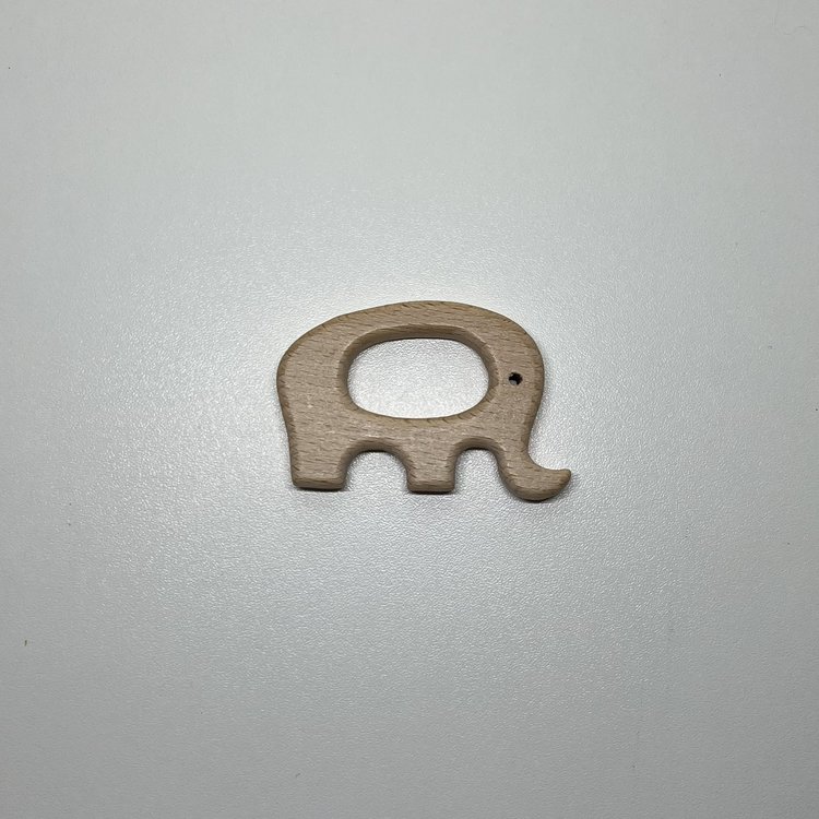 KLEINE BIJTRING OLIFANT HOUT