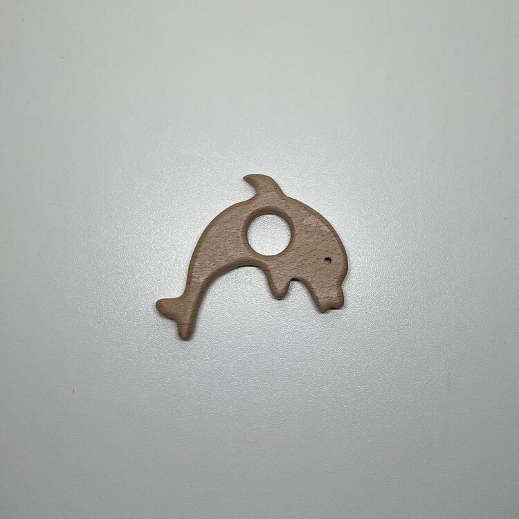 KLEINE BIJTRING DOLFIJN HOUT