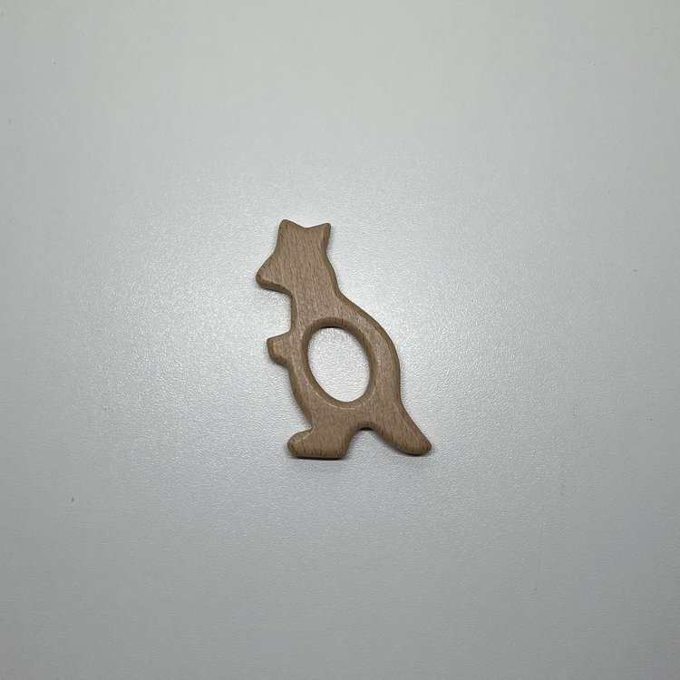 KLEINE BIJTRING KANGOEROE HOUT