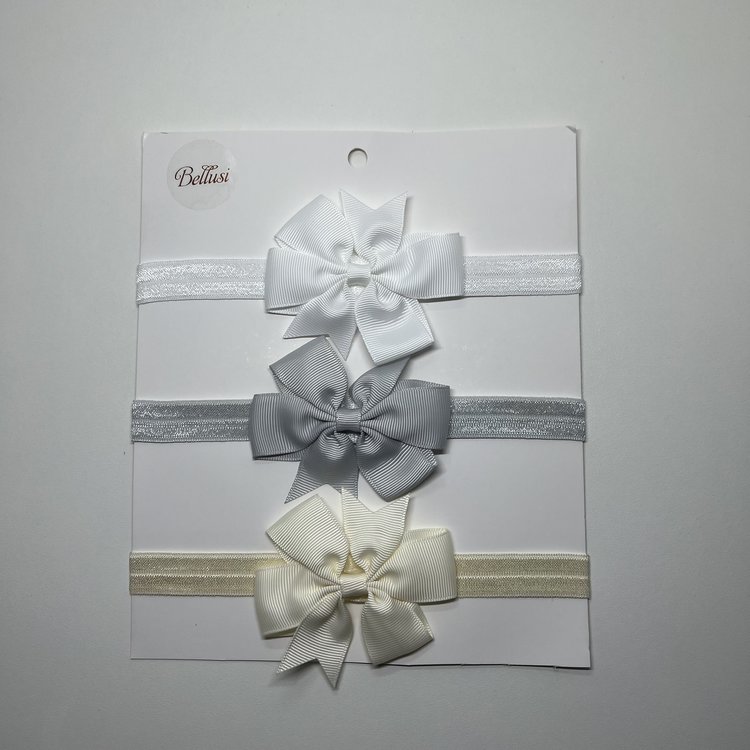 HEADBAND SMALL BOW SET OF 3