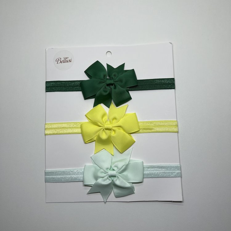 HEADBAND SMALL BOW SET OF 3
