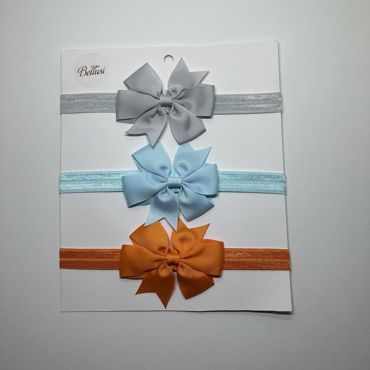 HEADBAND SMALL BOW SET OF 3