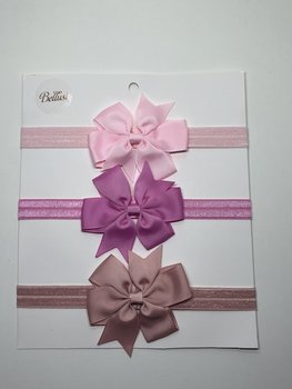 HEADBAND SMALL BOW SET OF 3