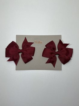 HAIRCLIPS BOW BORDEAUX