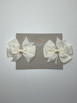 HAIRCLIPS BOW ECRU