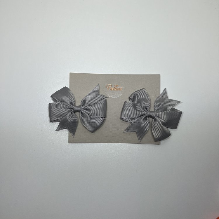 HAIRCLIPS BOW GREY