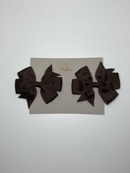 HAARCLIPS STRIK KOFFIE BRUIN