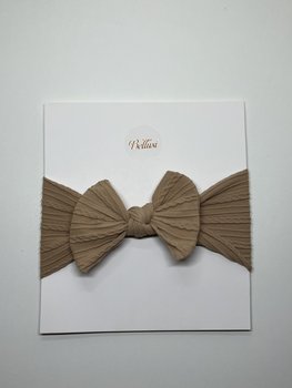 HEADBAND BOW BROWN