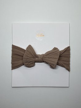 HEADBAND BOW DARKBROWN