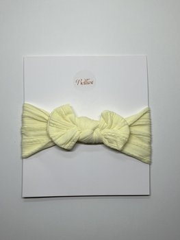 HEADBAND BOW YELLOW