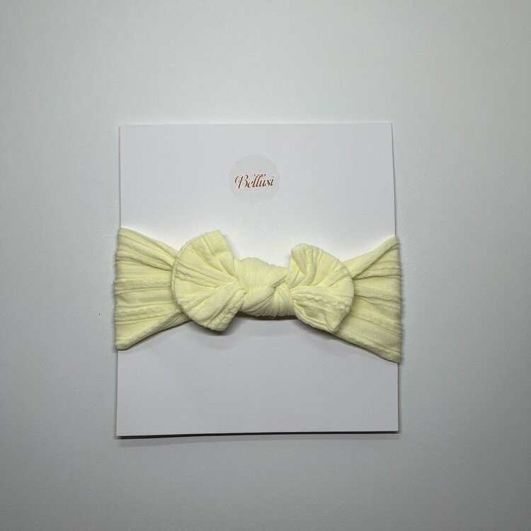 HEADBAND BOW YELLOW