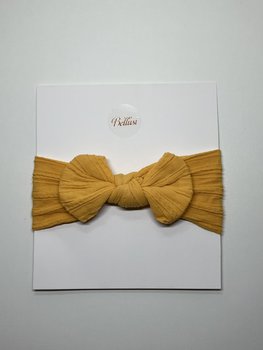 HEADBAND BOW OCHRE