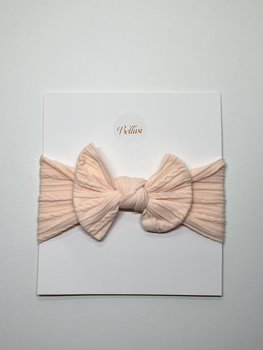 HEADBAND BOW SALMON PINK