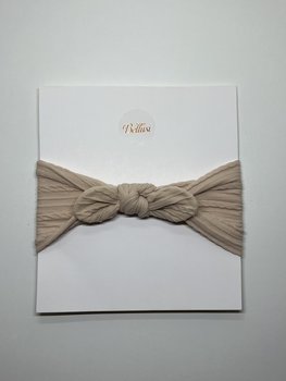 HEADBAND SMALL BOW BEIGE
