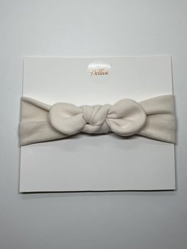 HAARBAND STRIK SUEDE WIT