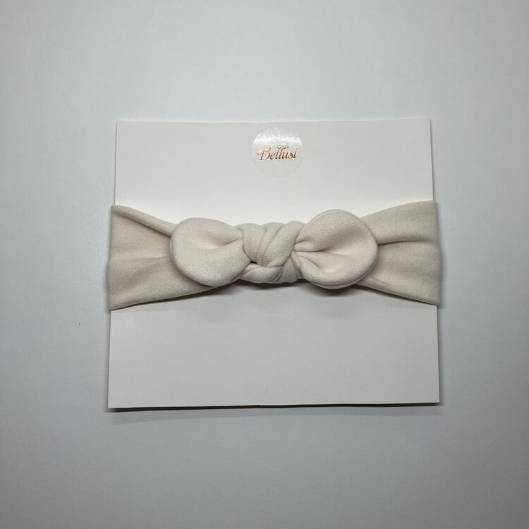 HAARBAND STRIK SUEDE WIT