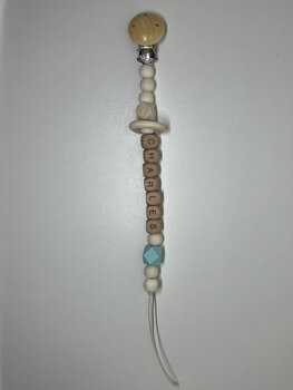 PACIFIER CORD NAME WOOD