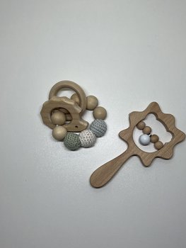 BIJTRING EGEL HOUT SET