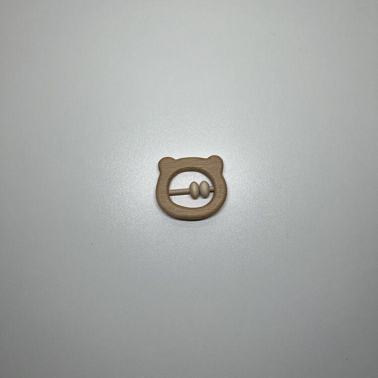 TEETHING RING BEARHEAD WOOD MINI