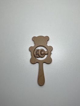 SHAKER TOY BEAR WOOD