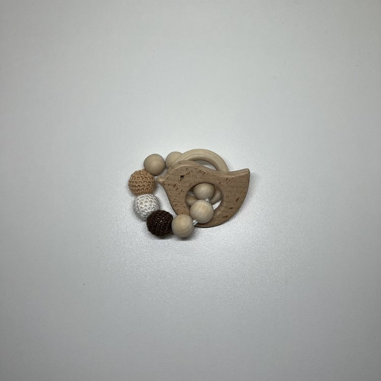 TEETHING RING BIRD WOOD