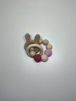 TEETHING RING BUNNY WOOD
