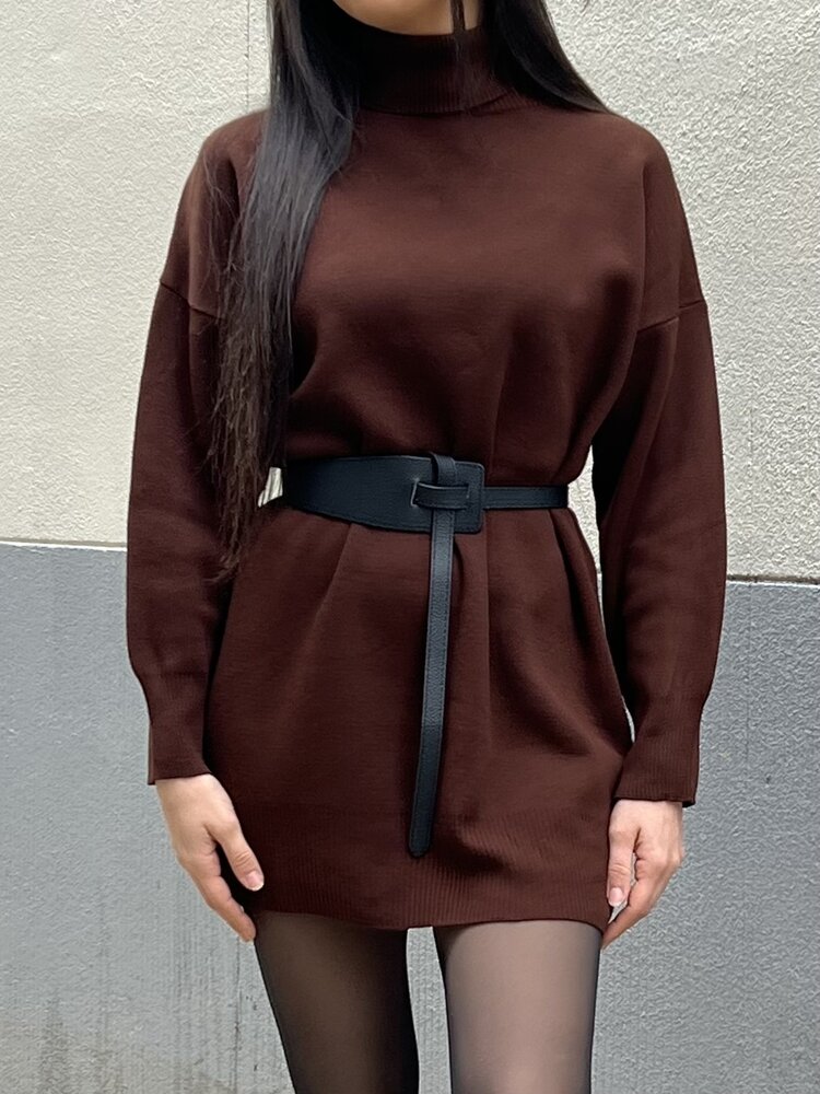 JESSIE DRESS BROWN