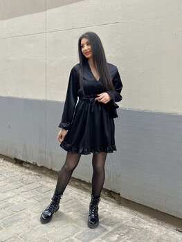 LEEN DRESS BLACK