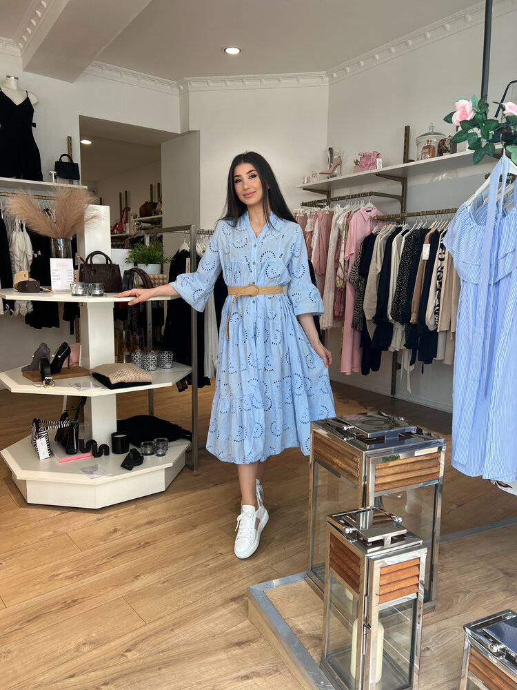 LOLA LONG DRESS BLUE